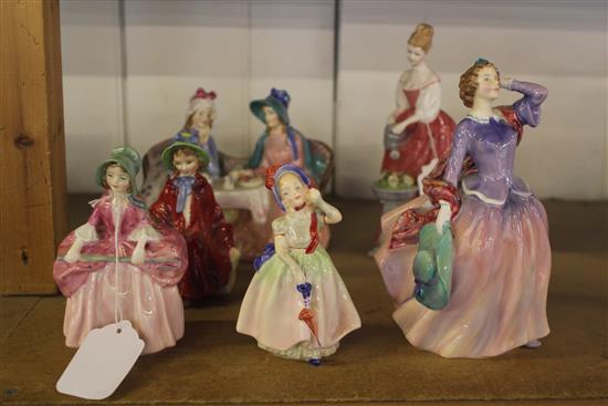 6 Royal Doulton figures